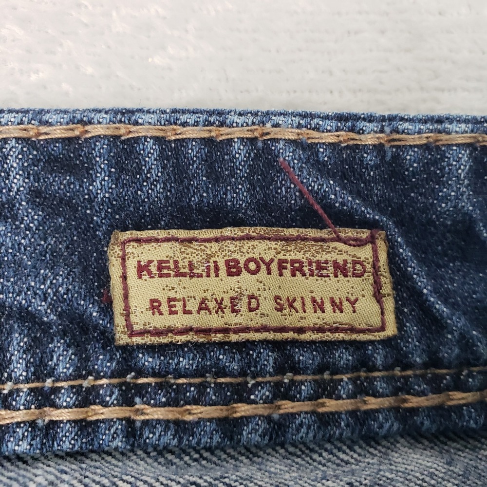 Silver Jeans Womens Kelli Boyfriend Relaxed Skinny Jeans Blue 26 (28) Low Rise - Picture 5 of 11